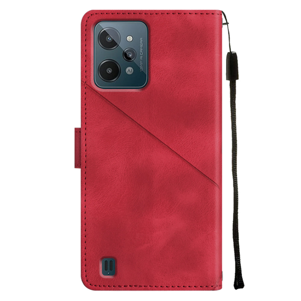 PT005 YB Imprinting Series-6 for Realme C31 Wallet Case PU Leather Stand Magnetic Phone Cover PT005 YB Imprinting Series-6 for Realme C31 Wallet Case PU Leather Stand Magnetic Phone Cover